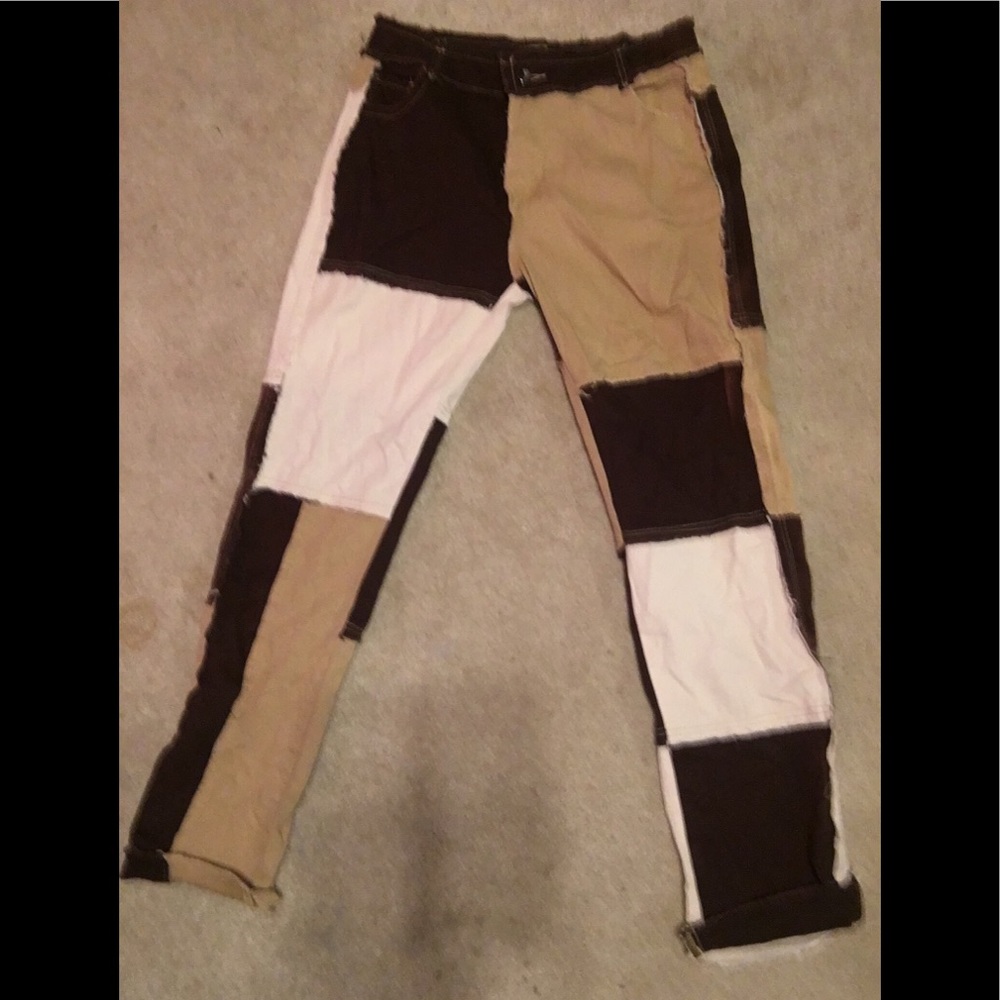 Patched jeans! Medium! Never worn. Came from posh